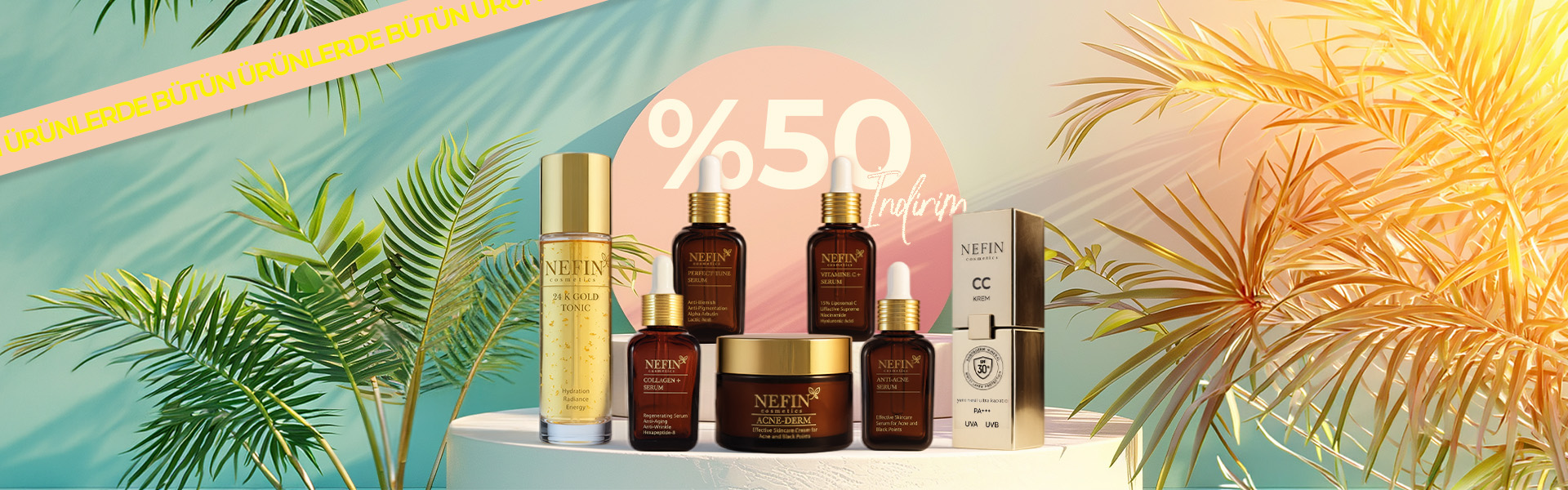 TÜM ÜRÜNLERDE %50 İNDİRİM